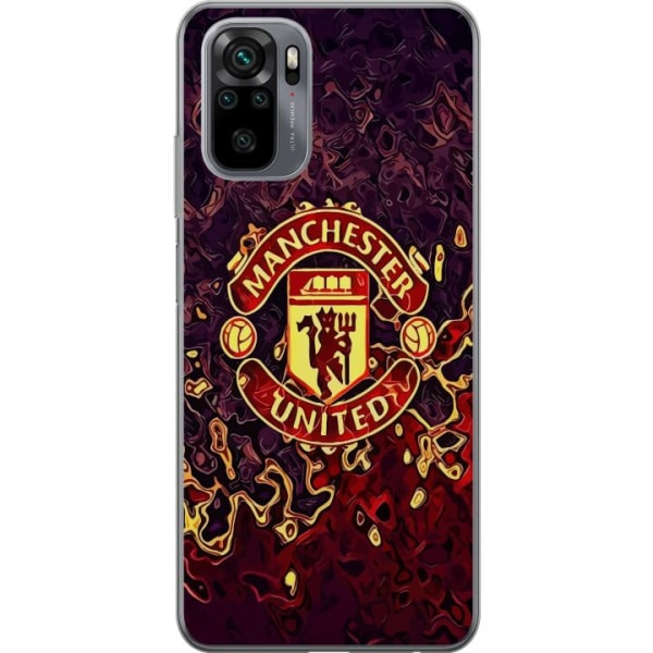 Xiaomi Redmi Note 10S Gennemsigtig cover Manchester United