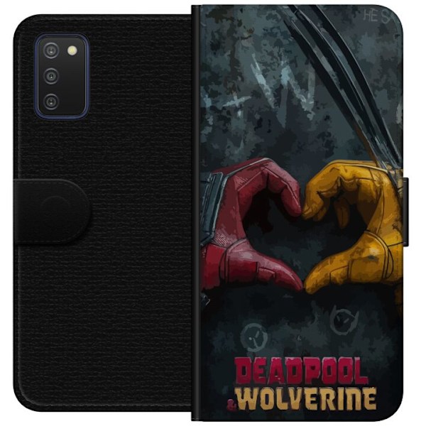 Samsung Galaxy A03s Lommeboketui Wolverine Deadpool