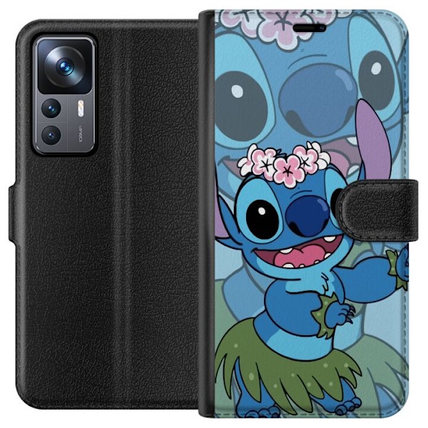 Xiaomi 12T Lommeboketui Stitch under stjernene - Magisk Anime-