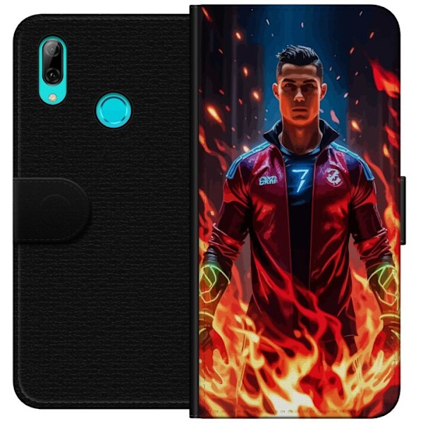 Huawei P smart 2019 Tegnebogsetui Ronaldo Inferno - fodboldhelt i flammer