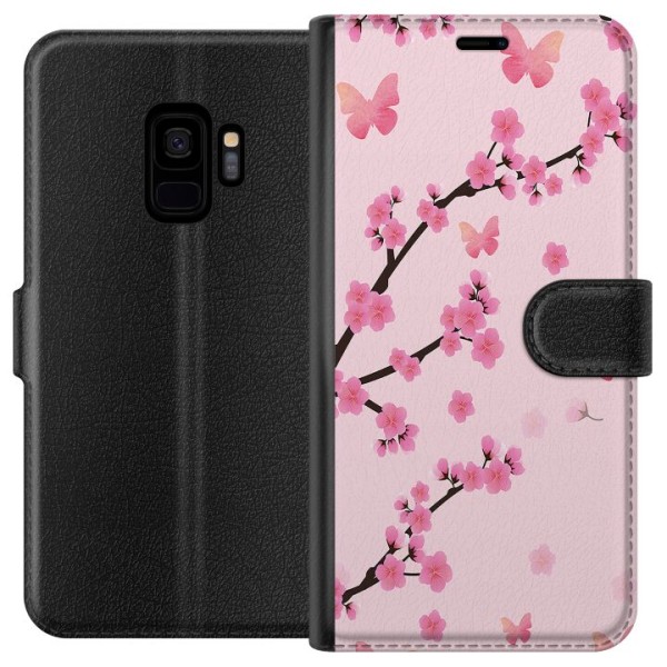 Samsung Galaxy S9 Tegnebogsetui Blomster