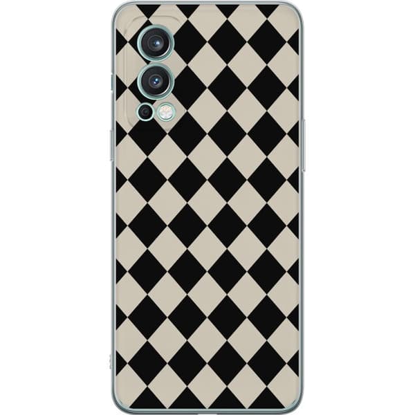 Kompatibel Mobilcover til OnePlus Nord 2 5G Sorte retroromber sort