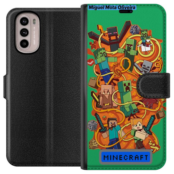 Motorola Moto G41 Tegnebogsetui Minecraft