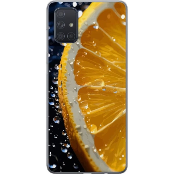 Samsung Galaxy A71 Gennemsigtig cover Appelsin