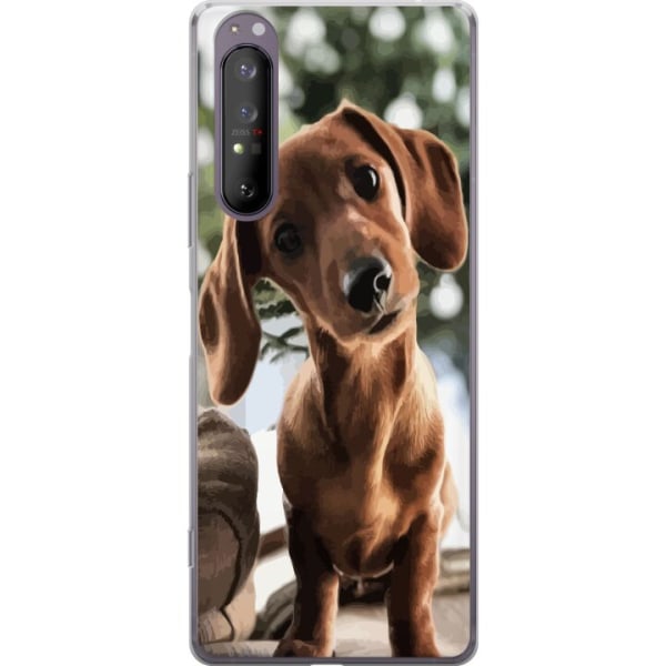 Sony Xperia 1 II Gennemsigtig cover Ung Hund