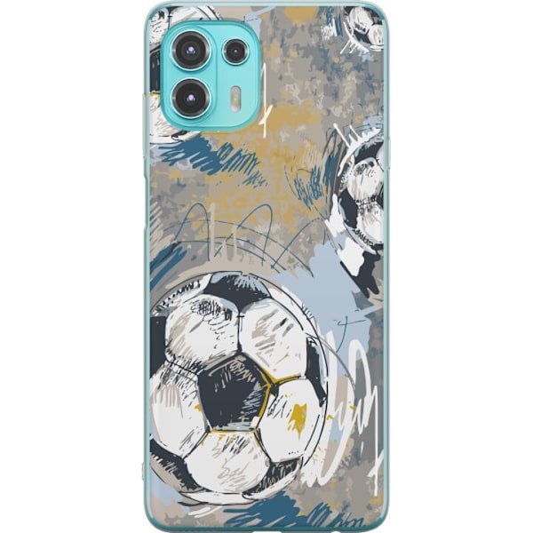 Motorola Edge 20 Lite Gennemsigtig cover Fodbold