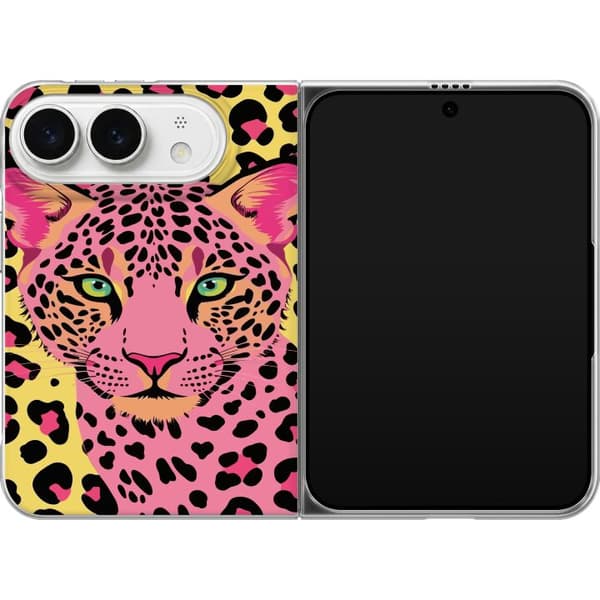 Kompatibelt Mobildeksel til Apple iPhone Duo Rosa leopard rosa