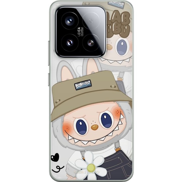 Xiaomi 15 Läpinäkyvä kuori Labubu Minimal Mood - Yksinkertainen ja tyylikäs hirviösuunnittelu