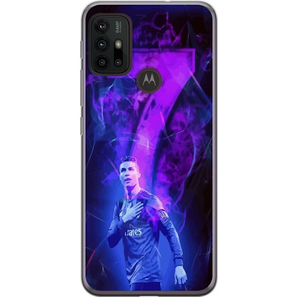 Motorola Moto G30 Gjennomsiktig deksel Ronaldo 7 - Fotballlege