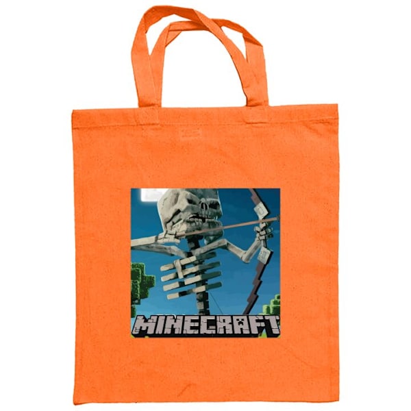 Tygpåse | Hållbar Shoppingväska i Tyg A Minecraft Movie Orange one size