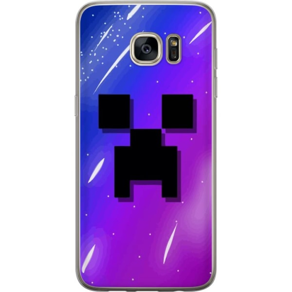 Samsung Galaxy S7 edge Läpinäkyvä kuori Minecraft