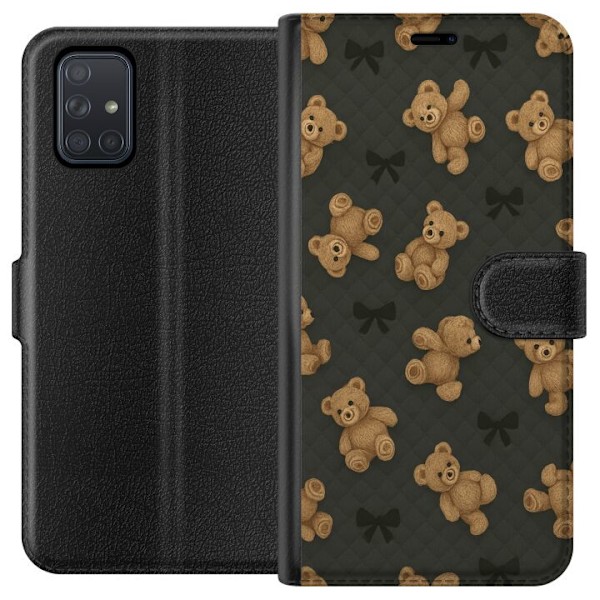 Samsung Galaxy A71 Tegnebogsetui Teddy Knus