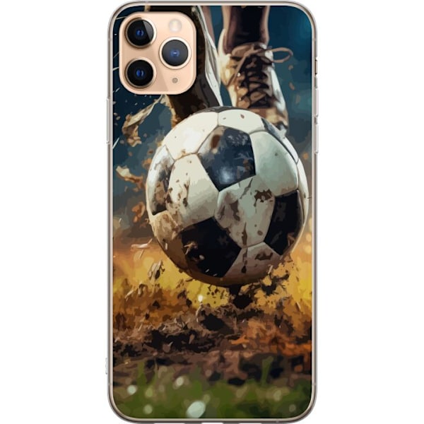 Apple iPhone 11 Pro Max Gennemsigtig cover Fodbold