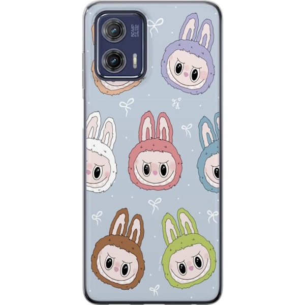 Motorola Moto G73 Läpinäkyvä kuori Pastel Labubu