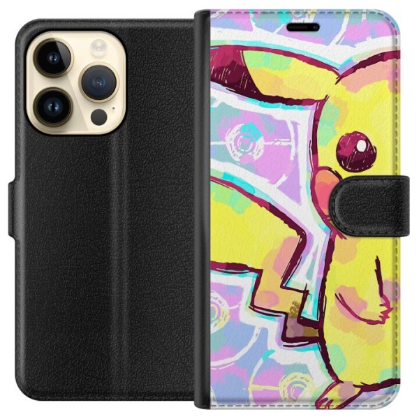 Apple iPhone 14 Pro Tegnebogsetui Pikachu 3D