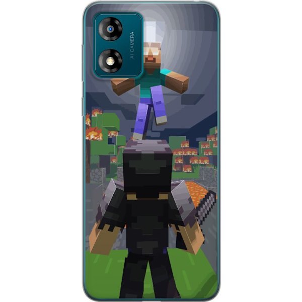 Motorola Moto E13 Gjennomsiktig deksel Minecraft