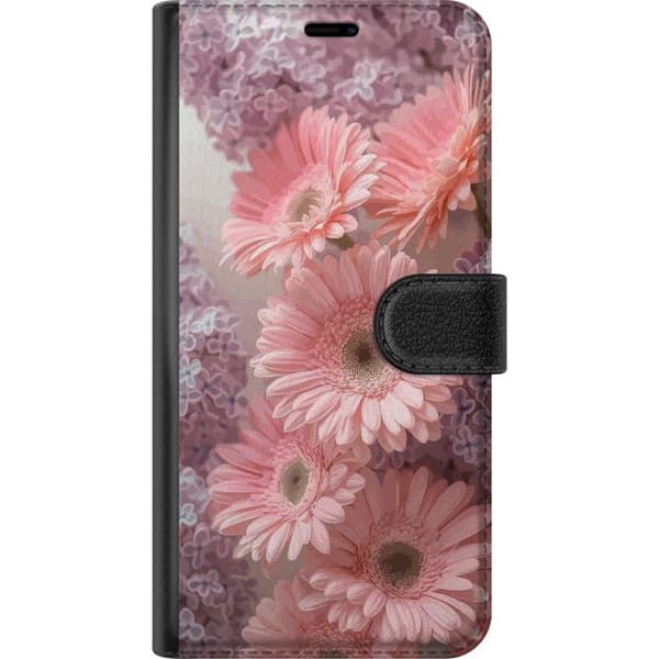 Kompatibel Tegnebogsetui til Google Pixel 9 Pro XL Pink Blomster Mønster Blomsterdesign