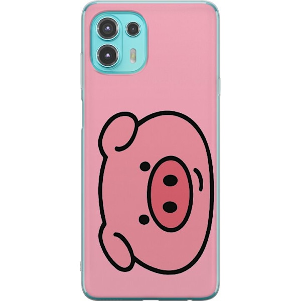 Motorola Edge 20 Lite Läpinäkyvä kuori Kawaii Piggy