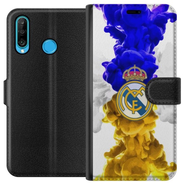 Huawei P30 lite Lompakkokotelo Real Madrid Värit