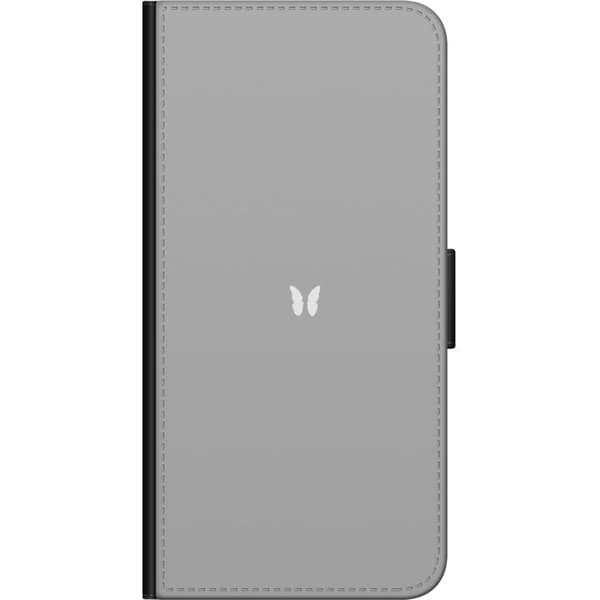 Kompatibel Tegnebogsetui til OnePlus 9 Pro Grå Sommerfugl