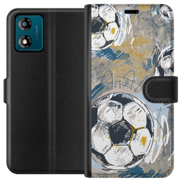 Motorola Moto E13 Plånboksfodral Fotboll