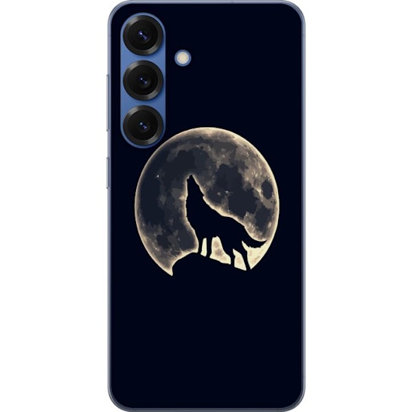 Samsung Galaxy S25+ Genomskinligt Skal Varg Måne