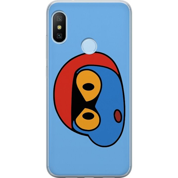 Xiaomi Mi A2 Lite Gjennomsiktig deksel Bold Bot Head