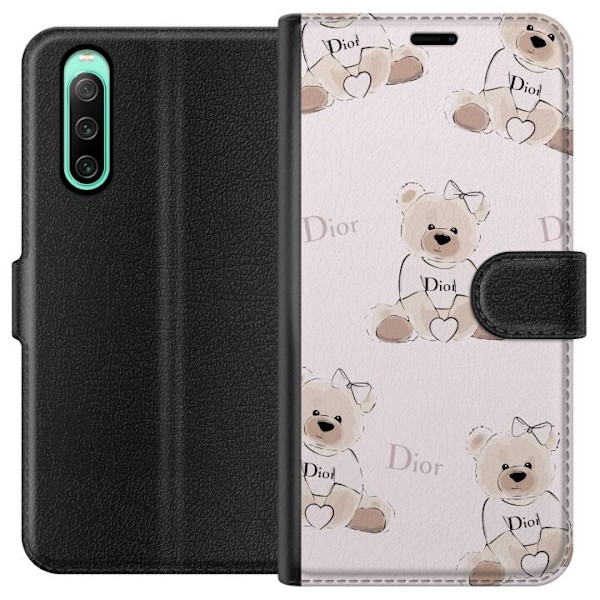 Sony Xperia 10 IV Lompakkokotelo Teddy Dior Vibes - ylellinen