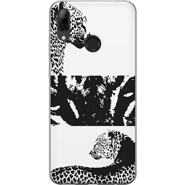 Huawei P smart 2019 Genomskinligt Skal Leopard Faces – trendigt mönster med leopardansikten