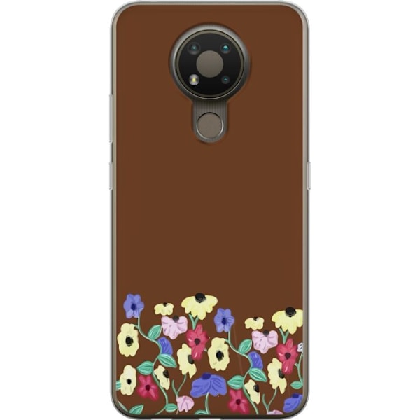 Nokia 3.4 Gjennomsiktig deksel Blomster