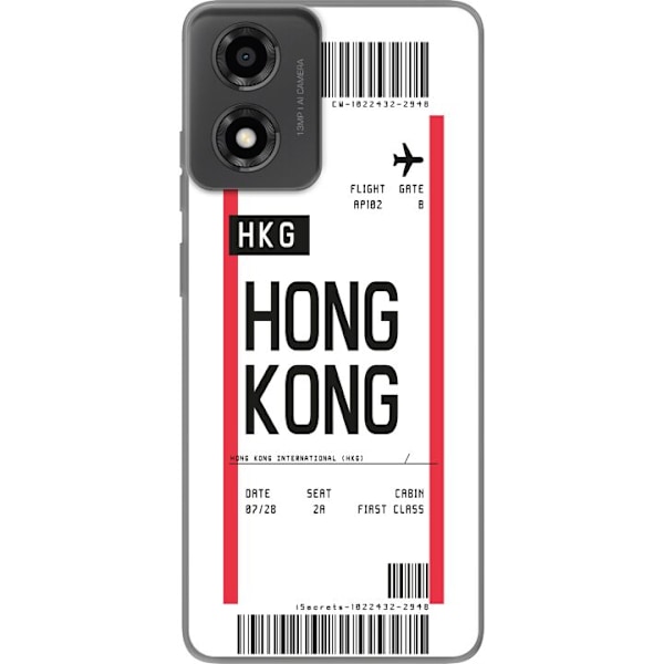 Motorola Moto E14 Genomskinligt Skal Hongkong