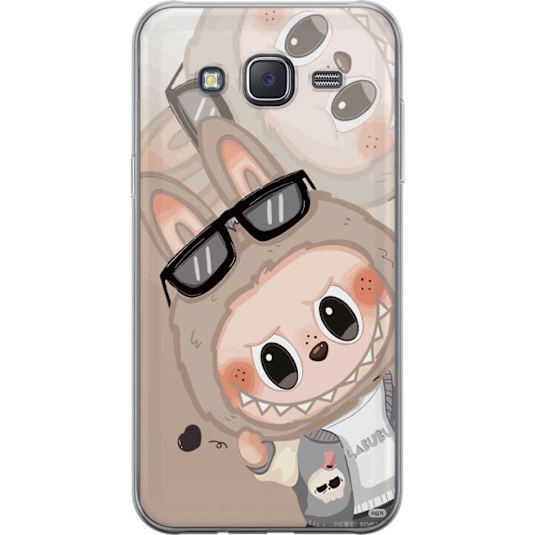 Samsung Galaxy J5 Läpinäkyvä kuori Labubu Rainbow Chaos