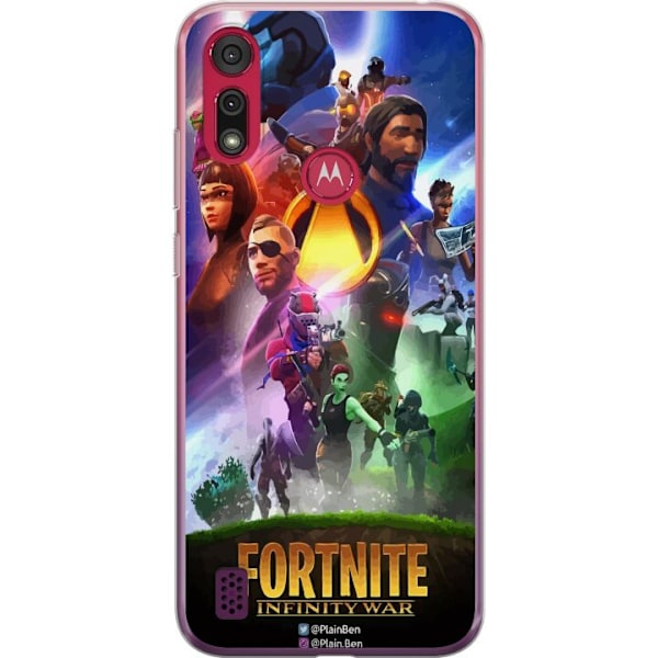 Motorola Moto E6s (2020) Genomskinligt Skal Fortnite