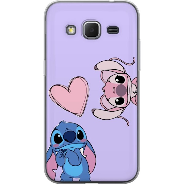 Samsung Galaxy Core Prime Genomskinligt Skal Stitch Mode