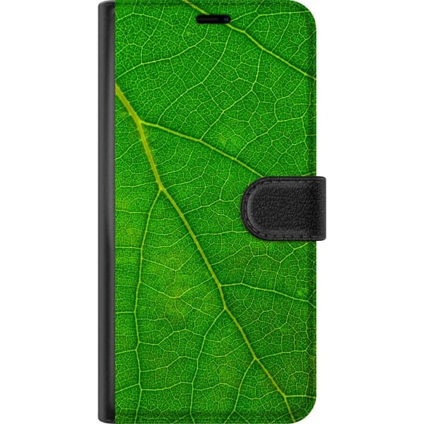 Kompatibel Tegnebogsetui til Samsung Galaxy S10 Grønne bladnerver grøn