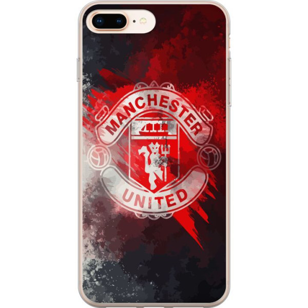 Apple iPhone 7 Plus Genomskinligt Skal Manchester United