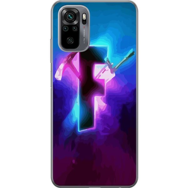 Xiaomi Redmi Note 10 Gennemsigtig cover Fortnite