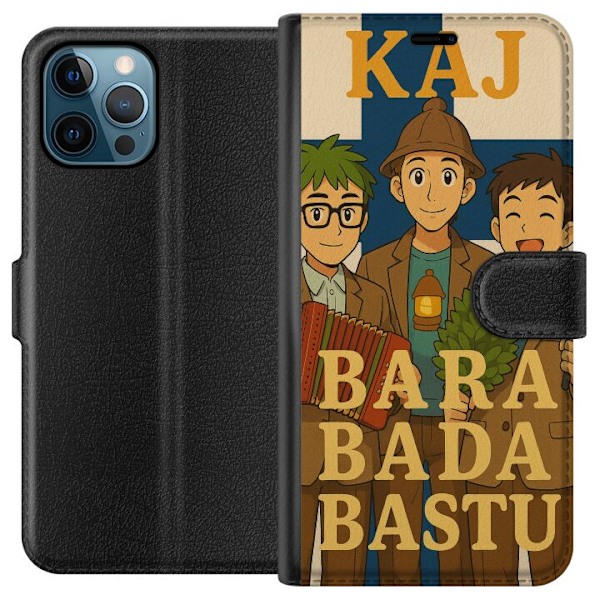 Apple iPhone 12 Pro Max Plånboksfodral Bara bada bastu KAJ