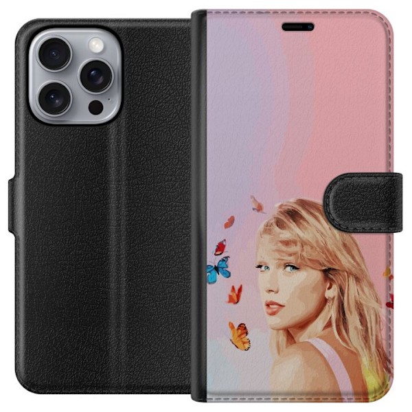 Apple iPhone 16 Pro Max Lompakkokotelo Taylor Swift Perhosia