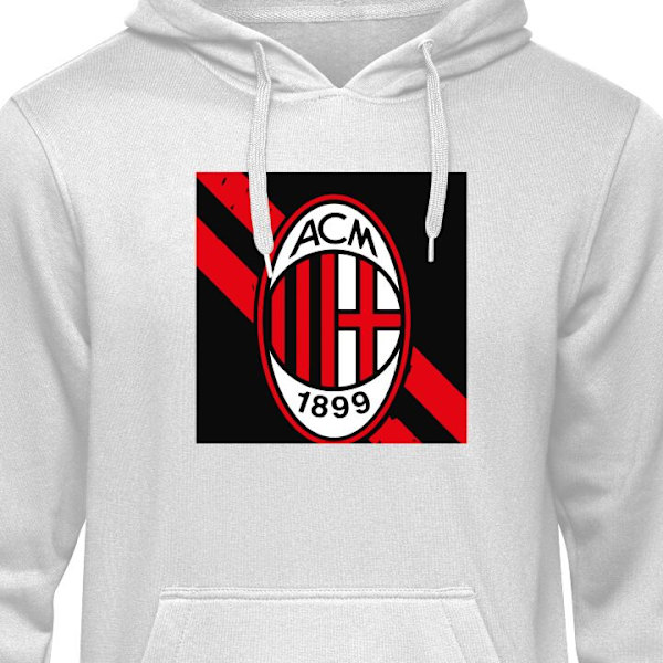 Barn-Hoodie | Mjuk Huvtröja för Barn AC Milan grå 12-13 År