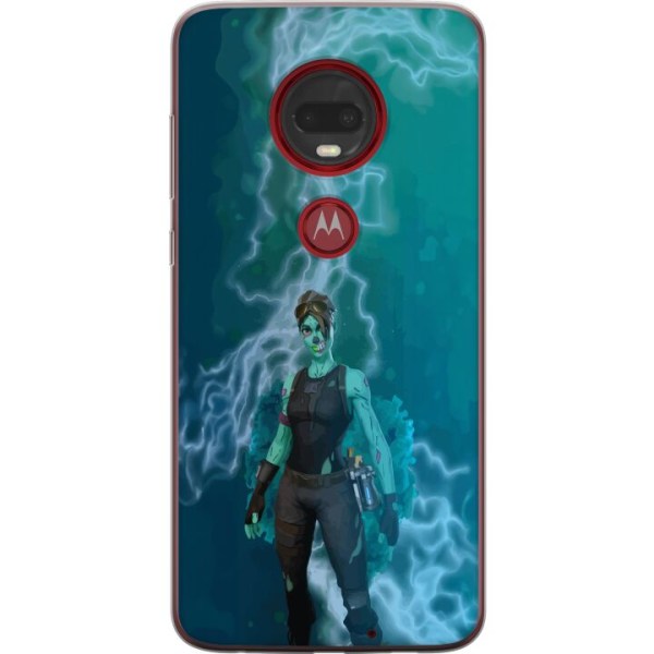 Motorola Moto G7 Plus Läpinäkyvä kuori Fortnite - Ghoul Tro