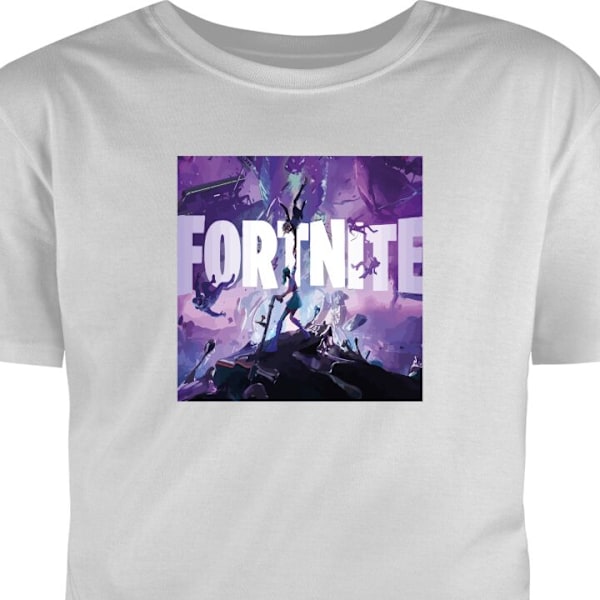 T-shirt för Vuxen | Klassisk Vuxen-T-shirt Fortnite grå S