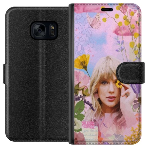 Samsung Galaxy S7 Plånboksfodral Taylor Swift - Blomma