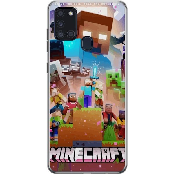 Samsung Galaxy A21s Gjennomsiktig deksel Minecraft