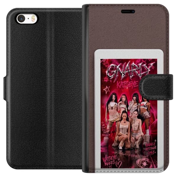 Kompatibel Tegnebogsetui til Apple iPhone 5 KATSEYE pink
