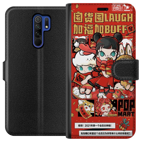 Xiaomi Redmi 9 Lommeboketui Pop Mart buff