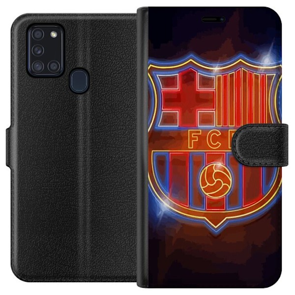 Samsung Galaxy A21s Lompakkokotelo FC Barcelona