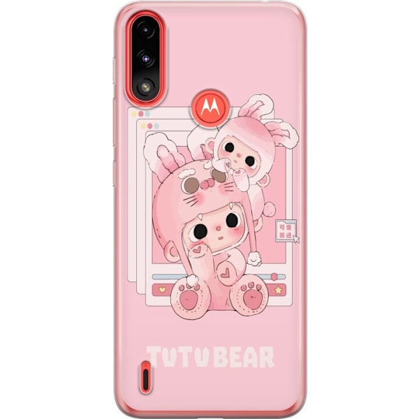 Motorola Moto E7 Power Läpinäkyvä kuori TUTUBEAR