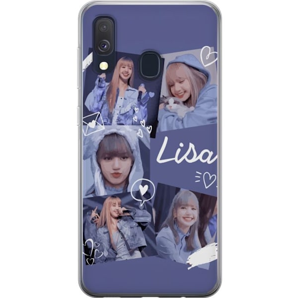 Samsung Galaxy A40 Genomskinligt Skal Lisa Blackpink – Aesthetic K-pop Queen