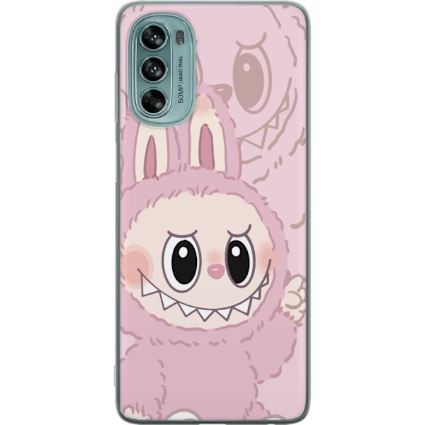 Motorola Moto G62 5G Gennemsigtig cover Labubu Floral Freak
